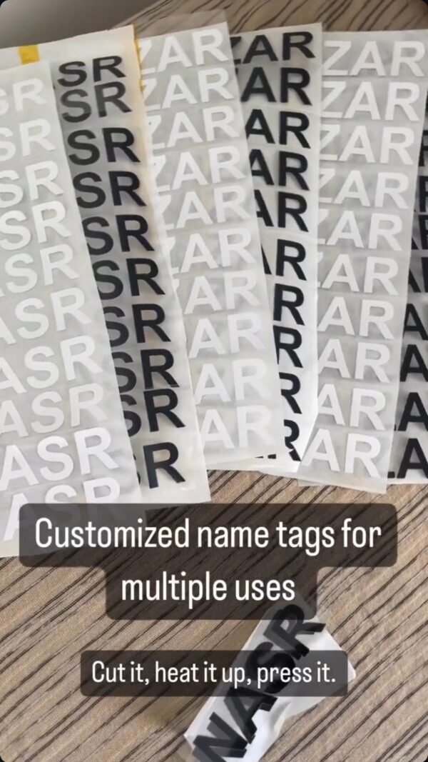 Heat Press Name Tags - Image 2